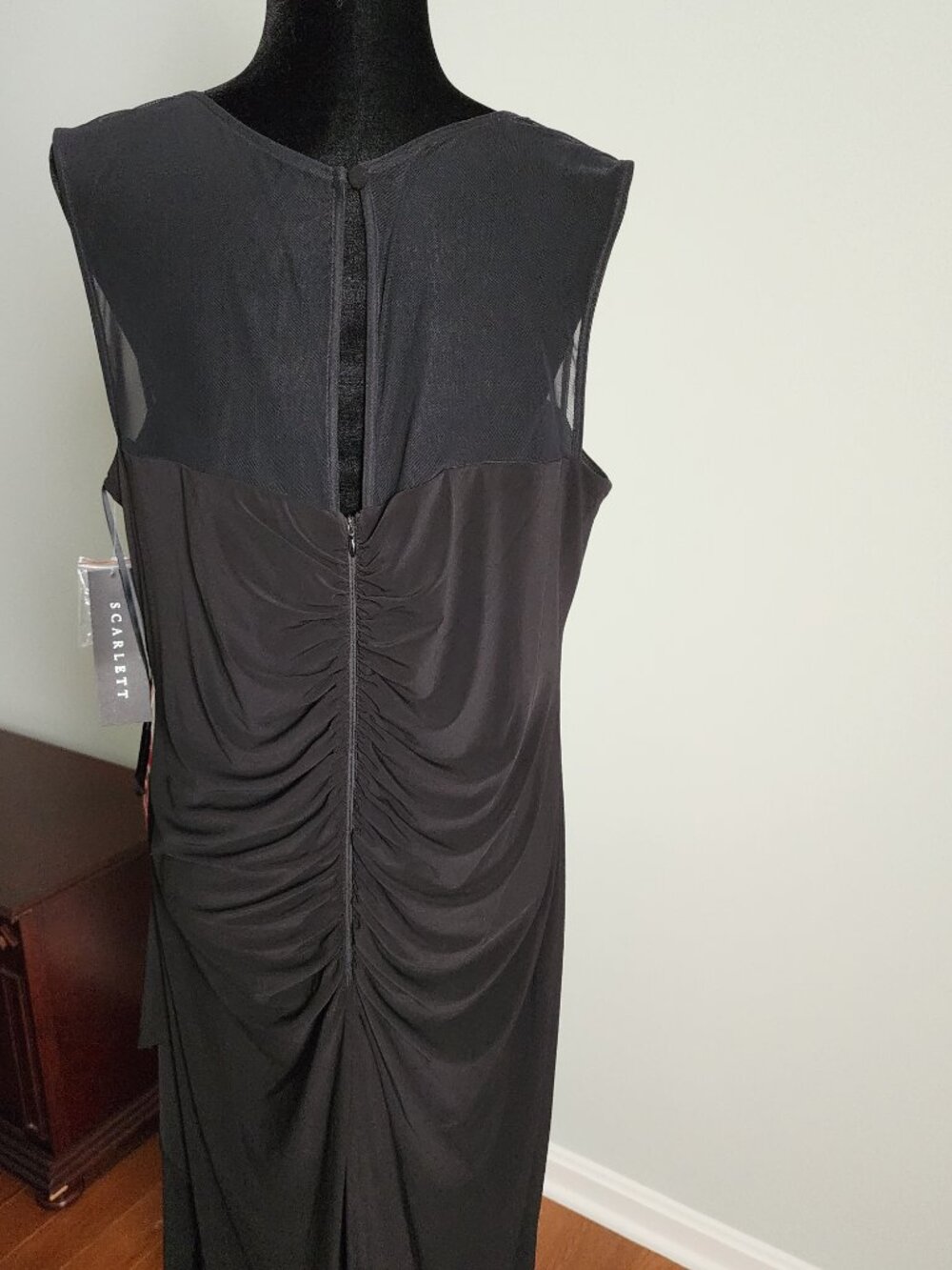 Scarlett Long Black Dress Size 18W New with Tags. - Picture 3 of 9